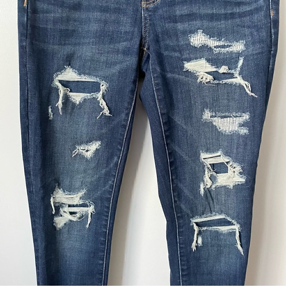 SOLD NWT American Eagle Ne(x)t Level Patched High V-Rise jegging,  Sz 4 Short - Picture 10 of 15